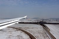  - View from seat 22F at final on rwy 25 along Autobahn A8... - by Holger Zengler