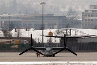  - Extraterrestrial aircraft? No, one of three CV-22 Osprey stationed at STR.... - by Holger Zengler
