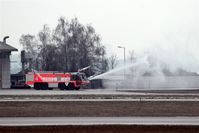  - Fire engine no. 4 produces water mist..... - by Holger Zengler