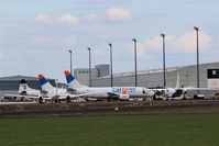  - Apron 2 on a normal sunday filled with small freighters... - by Holger Zengler