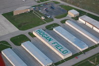  - Air marking on T Hangar Roof-Official name of airport is Butler County Regional Airport-HOGAN FIELD - by Kevin Carol