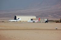  - Aqaba aprons seen from the plane as we line up to depart. - by FerryPNL