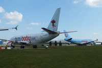  - BMI baby B737 G-OGBD and ex Corsair B747 now registered to Air Atlanta Icelandic as TF-AMG - by Chris Hall