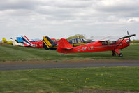  - Line of visitors to The Real Aeroplane Club's May-hem Fly-In, Breighton Airfield, May 2013. - by Malcolm Clarke