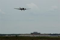  - Histrical aircraft on final approach in sight of PORSCHE factory Leipzig.... - by Holger Zengler