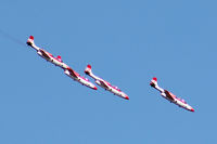  - 60 years Patrouille de France : Polish aerobatic team  Bialo-Czerwone Iskry (Red and white sharks) - by BTT