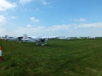  - visitors at the Vintage Aircraft flyin, Sleap - by Chris Hall