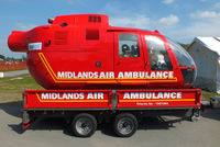  - MBB Bo 105 pod used by the Midlands Air Ambulance for raising funds  - by Chris Hall