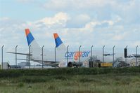  - Bulgarian freighter twins on apron 2.... - by Holger Zengler