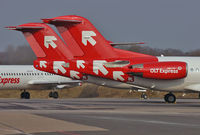  @ Saarbrücken Airport - Stored OLT EXPRESS Germany Fokker 100. - by Wilfried_Broemmelmeyer