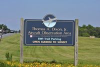  @ Baltimore/washington International Thurgood Marshal Airport - The welcoming board at Baltimore viewing area - by Robert Kearney