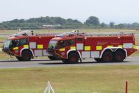  - Two of Manchester Airport's fire engines.  - by Graham Reeve
