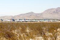  - DC8s stored at Mojave , California - by Terry Fletcher