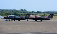  - Visiting Aero L-29 Delfins of the Red Star Rebels during a stop over at Swansea Airport. - by Roger Winser