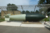  - 12,000lb Tallboy bomb that was used to sink the German battleship Tirpitz on 12 November 1944, displayed at the BBMF visitors centre - by Chris Hall