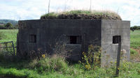  - Pentagonal pillbox, Air Ministry design rarely seen except on or near to Airfields. Installed to protect both the Royal Ordinance Factory Pembrey and RAF Pembrey. - by Derek Flewin
