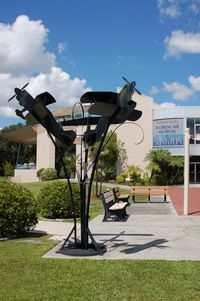  - Metal Sculpture at the Florida Air Museum, Lakeland Linder Regional Airport, Lakeland, FL - by scotch-canadian