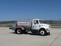  - Mobile Fueler of SUN AIR JETS, monitors 122.95. One of several fuel providers at CMA. - by Doug Robertson