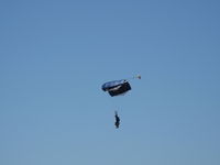 - Three parachute jumpers opened the Wings Over Camarillo Airshow 2013-this is one of them near landing. - by Doug Robertson
