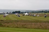  - Helicopter parking during 2013 Goodwood Revival at Chichester Goodwood Airport, UK - by FerryPNL