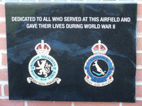  - Black Marble Plaque on the memorial at Breighton Aerodrome dedicated to the RAF 78 Sqn and RAAF 460 Sqn - by Chris Hall