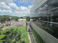  - View of the exterior of the Toncontin International Airport of Tegucigalpa, from the interior of the Airport - by Jonas Laurince