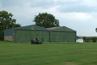  - hangars at Headon Airfield - by Chris Hall
