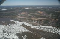  @ Beaver Airport - Beaver, Alaska during breakup of Yukon River.  Taken from Wright Air N4637U piloted by Dave Lorring. - by David Lee