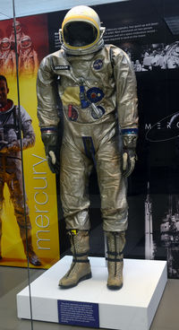  - Mercury astronaut suit on display at Atlanta Airport - by Ronald Barker