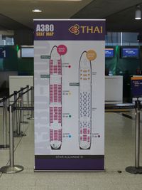  - Thai desk A380 map at CDG T1 - by Jean Goubet-FRENCHSKY