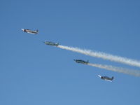  - Condor Squadron fast echelon pass over Rwy 26 with smoke - by Doug Robertson