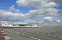  - Gibraltar International Airport, runway and terminal building, view from Gibraltar side. - by miro susta