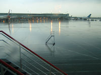  - A wet evening at the Toronto International Airport - by Ron Coates