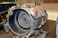  @ Stinson Municipal Airport - Pratt and Whitney J57 engine at the Texas Air Museum - by Ronald Barker