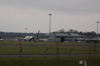  - A dark January afternoon. The Northern apron with 737 G-JMCT parked up. - by Howard J Curtis