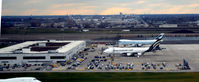  - O'Hare cargo ramp with Southern Air and Cathay Pacific Cargo B747 aircraft - by Ronald Barker