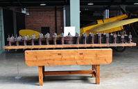  - Propeller press on display at the RAF Museum Hendon. - by Graham Reeve