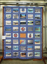  - RIC, Virginia Aviation Museum, Virginia Air National Guard Quilt. Photo by Kenneth W. Keeton 1-29-2010. - by Kenneth W. Keeton