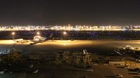  - Night view of Miami Airport from Comfort Inn overlooking the maintenance areas - by Florida Metal