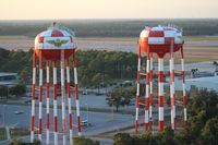  - Water towers and runways at Forest Sherman Field - by Florida Metal