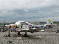  - Very funny plane, standing on the Visitor Terrace of Stuttgart Airport. - by CityAirportFan