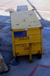  - Fuel Spill clean up cart number 30629 at O'Hare - by Ronald Barker