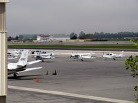  - Unusually occupied GA ramp because nearby Camarillo CMA's sole runway is closed for maintenance. CMA tower diverting aircraft to OXR with some CMA-based aircraft departing early to OXR before the closure - by Doug Robertson