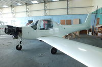  - unmarked aircraft hangared at Halfpenny Green - by Chris Hall
