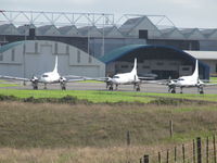  - ZK-CIF; KFJ and KFS on cargo apron. This is view from Manukau entry road and public viewing areas. - by magnaman