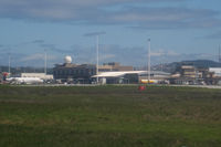  - Terminal buildings from departing flight - by Neil Henry