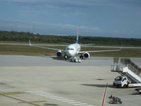  - South African ZS-SJD pushing back from terminal - by Neil Henry