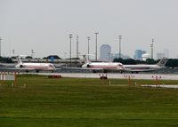  @ Dallas/fort Worth International Airport - Mad Dogs in line for take off at DFW.  - by paulp