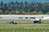  - Canadian Forces Raytheon CT-156 Harvards at YVR - by metricbolt