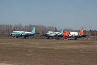  @ Hay River Airport - Buffalo Airways DC 4 - by Andy Graf-VAP